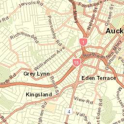 Auckland Street Map