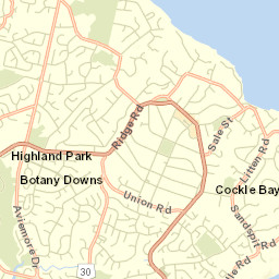 Pakuranga Street Map