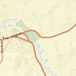 Yea Street Map