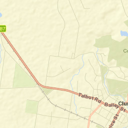 Clunes Street Map