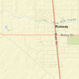 Romsey Street Map