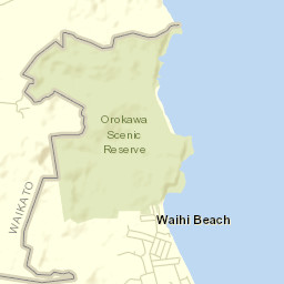 Waihi Beach Street Map