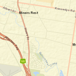 Miners Rest Street Map