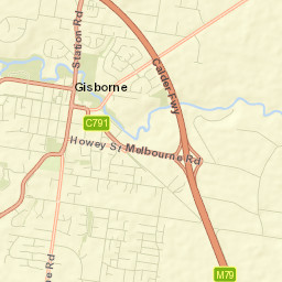 Gisborne Street Map