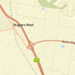 Diggers Rest Street Map