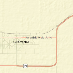 Guatraché Street Map