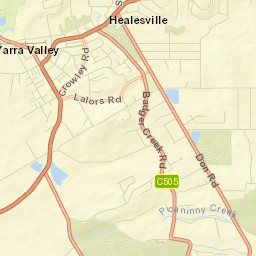 Healesville Street Map
