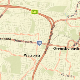 Watsonia Street Map