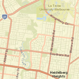 Heidelberg West Street Map