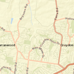 Croydon Hills Street Map