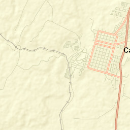 Cañete Street Map