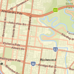 Yarra Street Map