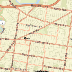 Hawthorn Street Map