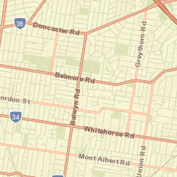 Surrey Hills Street Map
