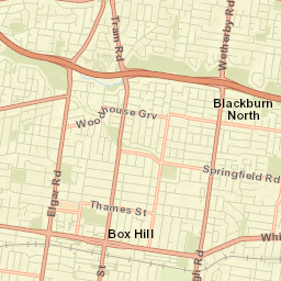 Box Hill North Street Map