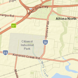 Hobsons Bay Street Map