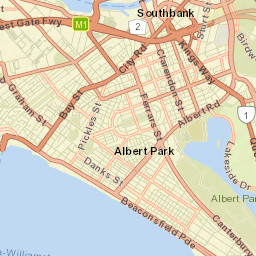 Albert Park Street Map