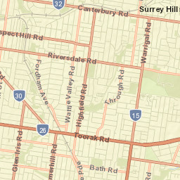 Camberwell Street Map