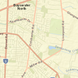 Bayswater North Street Map