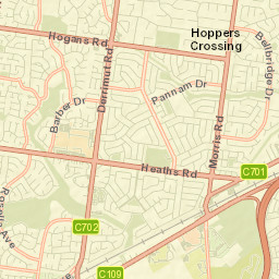 Hoppers Crossing Street Map