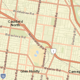 Malvern East Street Map
