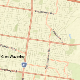 Glen Waverley Street Map