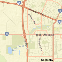 Wantirna South Street Map