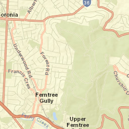 Ferntree Gully Street Map