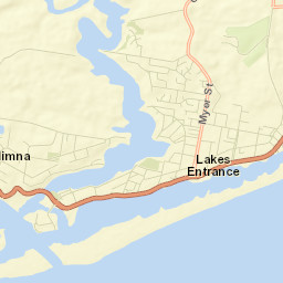 Lakes Entrance Street Map