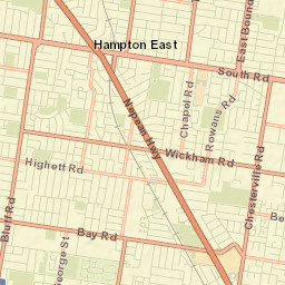 Hampton East Street Map