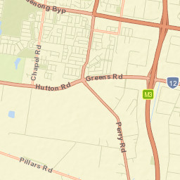 Greater Dandenong Street Map