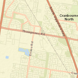 Cranbourne West Street Map