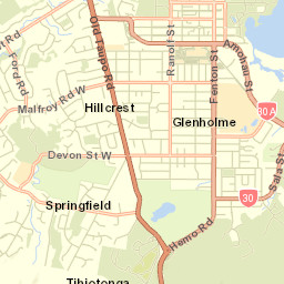 Rotorua Street Map