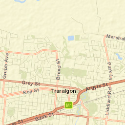 Traralgon Street Map