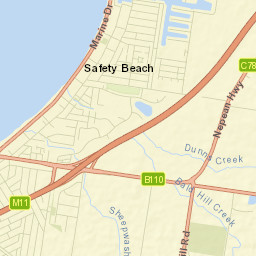 Safety Beach Street Map