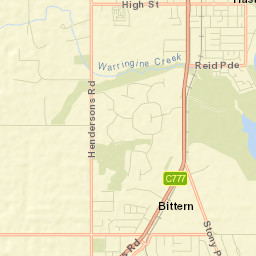 Bittern Street Map