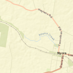 Nyora Street Map