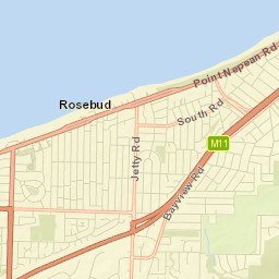 Rosebud Street Map