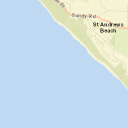 Saint Andrews Beach Street Map