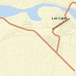 Las Lajas Street Map