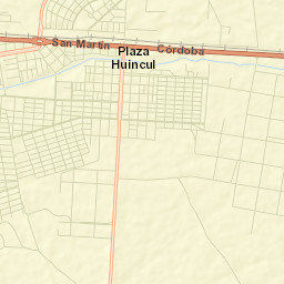 Plaza Huincul Street Map