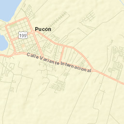 Pucón Street Map