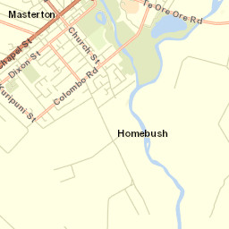 Masterton Street Map