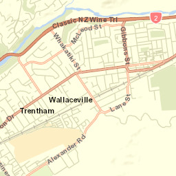 Upper Hutt Street Map