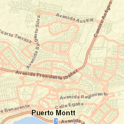 Puerto Montt Street Map
