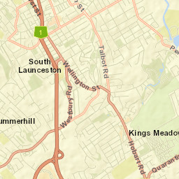 West Launceston Street Map