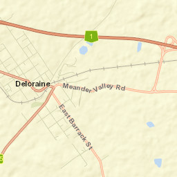 Deloraine Street Map
