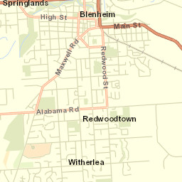 Blenheim Street Map