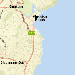 Kingston Beach Street Map