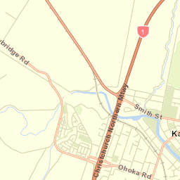 Kaiapoi Street Map